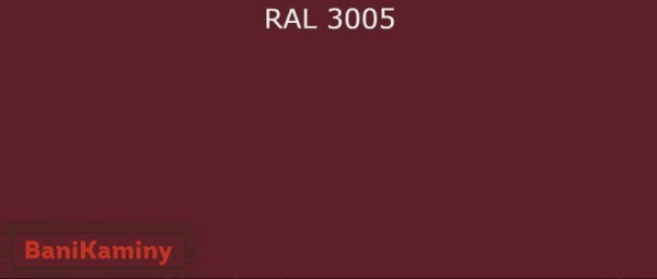 Красный - Ral 3005 (красное вино) дымоход крашенный