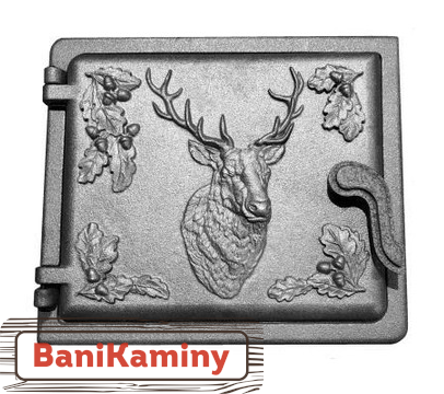 Дверка печная топочная ДТ-3 (Олень) 250*210 (Бежецк)