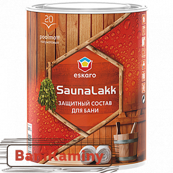 Состав защитный для бани и сауны Eskaro Saunalakk 0,95л