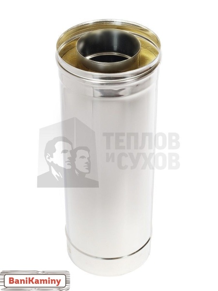 Труба Термо L500 TТ-Р с хомутом (304-0.8/304) D130/230 ТиС Стандарт 50