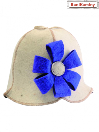 Шляпа Кокетка голубая