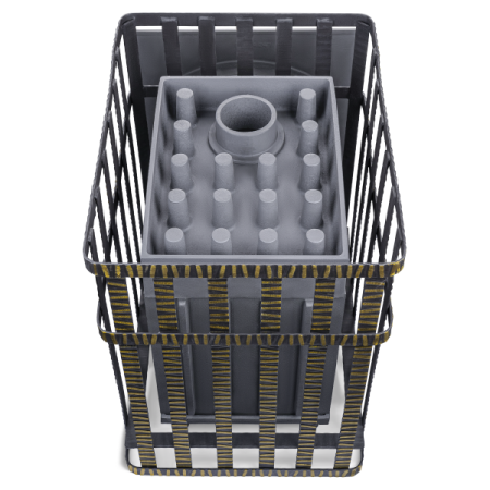 Печь для бани чугунная Гроза в сетке 24 (П) 2022 (снято)