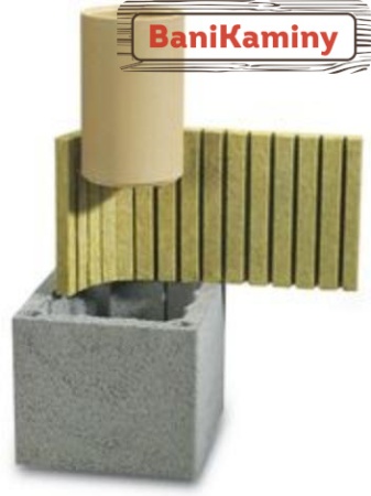 Керамический дымоход Schiedel UNI одноходовой без вентиляции д.250 мм 0,33 п.м