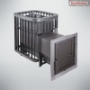 Печь для бани Каменка мини удлиненная топка