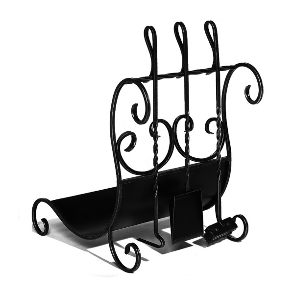 Дровница кованая с набором DN764