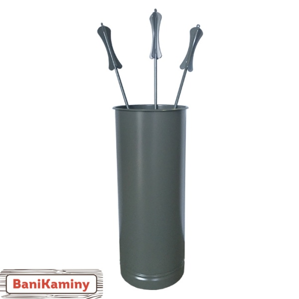 Каминный набор 011-R7010 серый