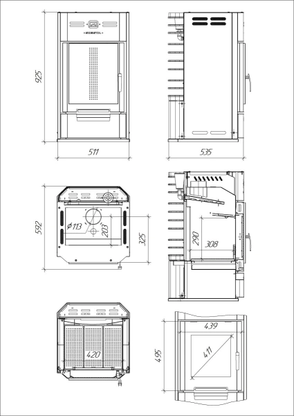 Печь для бани Сиеста 16 (2.0)