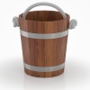 Ведро для бани 12 л лиственница морёная