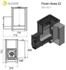Печь для бани Везувий Русичъ АКВА 22 (ДТ-4) с баком 40 л