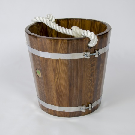 Ведро для бани 12 л лиственница морёная