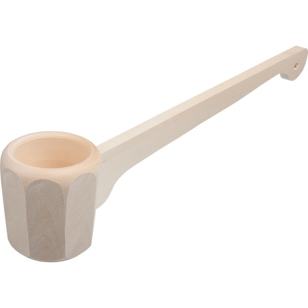 Ковш-черпак гранёный 0,25 л, с горизонтальной ручкой липа