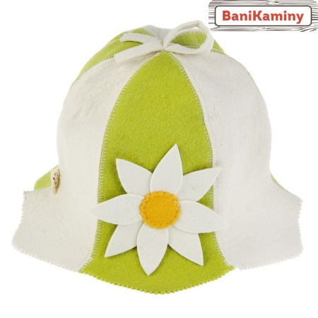 Шляпа Колокольчик Цветы салатовая