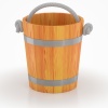 Ведро для бани 12 л лиственница натуральная
