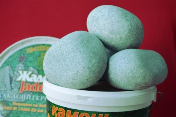 Камни для бани Жадеит (шлифованный мелкий) 5 кг