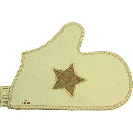 Рукавица "Звезда" белая