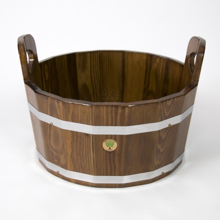 Шайка для бани 15 л лиственница морёная