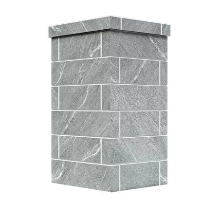 Облицовка на трубу Классика КИРПИЧ Талькохлорит Avangard 30 П2/40 П2 (130*540) (2 яруса) под шибер