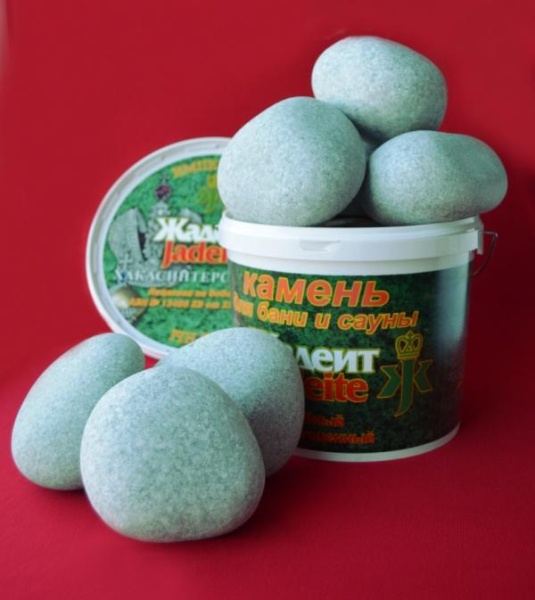 Камни для бани Жадеит (шлифованный мелкий) 5 кг