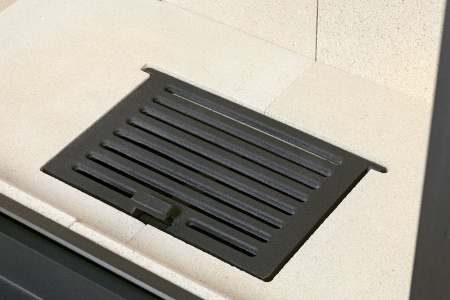 Камин Прага Три Стекла черный