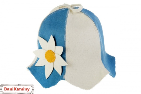 Шляпа Колокольчик Цветы голубая