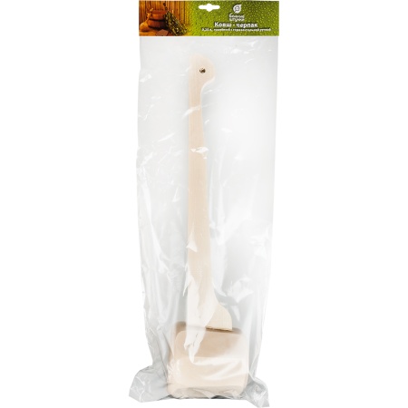 Ковш-черпак гранёный 0,25 л, с горизонтальной ручкой липа