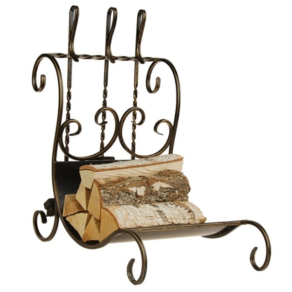 Дровница кованая с набором DN764