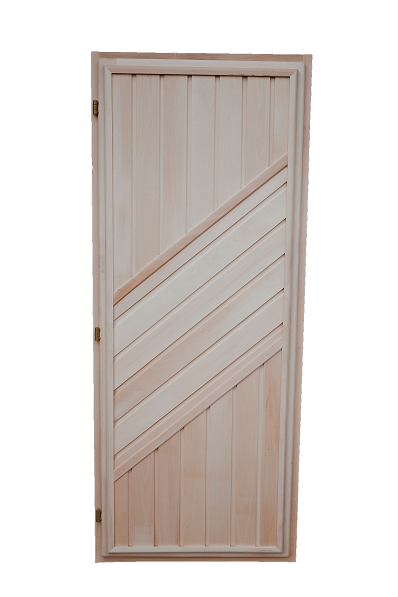 Дверь деревянная глухая № 23 липа 1,8*0,7 для бани и сауны