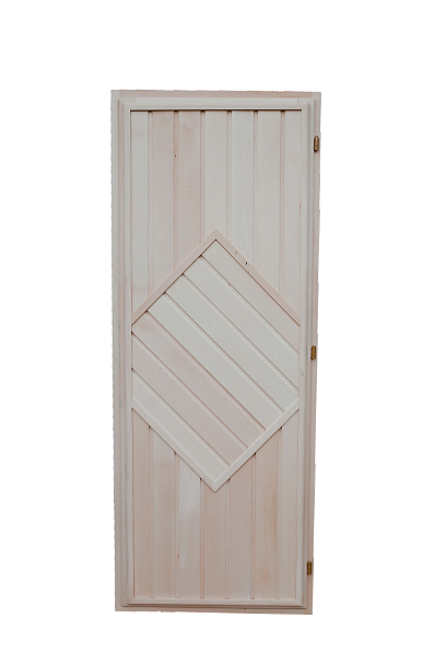 Дверь деревянная глухая № 24 липа 1,9*0,7 для бани и сауны
