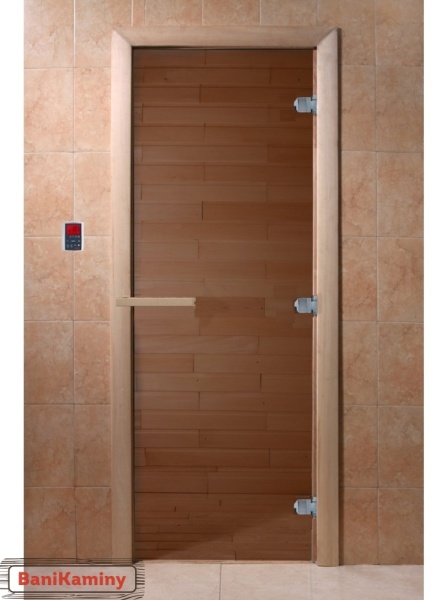 Дверь для сауны БРОНЗА 1900*600 8мм DoorWood