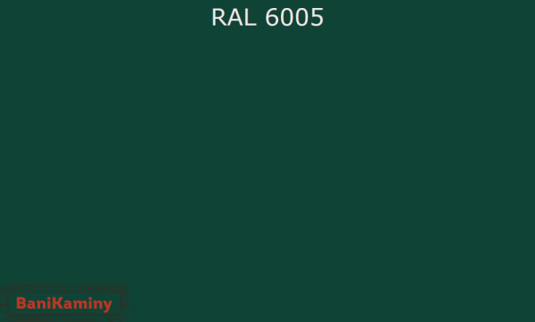 Зелёный - Ral 6005 (зелёный мох) дымоход крашенный