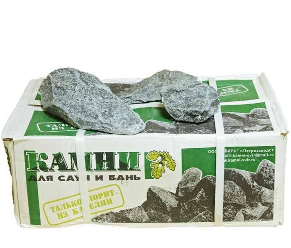 Камни для бани Талькохлорит (талькомагнезит) 20 кг